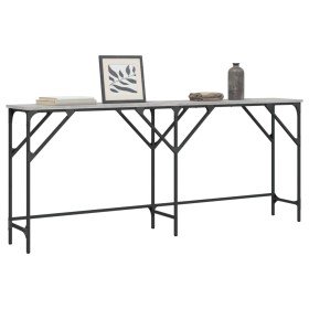 Mesa consola madera de ingeniería gris Sonoma 180x29x75 cm en Mesas auxiliares | Comprar online en Foru.es