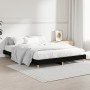 Estructura de cama madera de ingeniería negra 140x190 cm de vidaXL, Camas y somieres - Ref: Foro24-832070, Precio: 113,11 €, ...