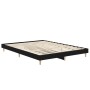 Estructura de cama madera de ingeniería negra 140x190 cm de vidaXL, Camas y somieres - Ref: Foro24-832070, Precio: 113,11 €, ...