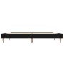 Estructura de cama madera de ingeniería negra 140x190 cm de vidaXL, Camas y somieres - Ref: Foro24-832070, Precio: 113,11 €, ...