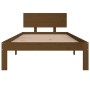 Estructura de cama madera maciza pino marrón miel 90x200 cm de vidaXL, Camas y somieres - Ref: Foro24-810483, Precio: 114,72 ...