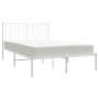 Estructura de cama de metal con cabecero blanca 120x190 cm de vidaXL, Camas y somieres - Ref: Foro24-350928, Precio: 102,06 €...