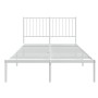 Estructura de cama de metal con cabecero blanca 120x190 cm de vidaXL, Camas y somieres - Ref: Foro24-350928, Precio: 102,06 €...