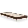 Estructura de cama madera de ingeniería roble marrón 75x190 cm de vidaXL, Camas y somieres - Ref: Foro24-832108, Precio: 75,3...