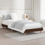 Estructura de cama madera de ingeniería roble marrón 75x190 cm de vidaXL, Camas y somieres - Ref: Foro24-832108, Precio: 75,3...