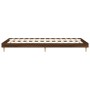 Estructura de cama madera de ingeniería roble marrón 75x190 cm de vidaXL, Camas y somieres - Ref: Foro24-832108, Precio: 75,3...
