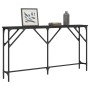 Mesa consola madera de ingeniería negro 140x23x75 cm en Mesas auxiliares | Comprar online en Foru.es
