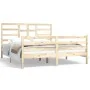 Estructura de cama de madera maciza 160x200 cm de vidaXL, Camas y somieres - Ref: Foro24-3105870, Precio: 136,61 €, Descuento: %