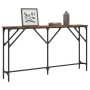 Mesa consola madera de ingeniería roble ahumado 140x23x75 cm en Mesas auxiliares | Comprar online en Foru.es