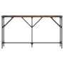 Mesa consola madera de ingeniería roble ahumado 140x23x75 cm en Mesas auxiliares | Comprar online en Foru.es