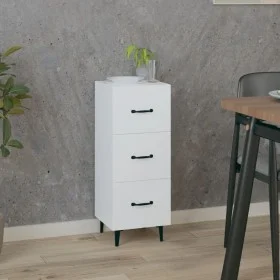 Aparador madera de ingeniería blanco 34,5x34x90 cm de vidaXL, Aparadores - Ref: Foro24-812348, Precio: 61,77 €, Descuento: %