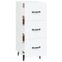 Aparador madera de ingeniería blanco 34,5x34x90 cm de vidaXL, Aparadores - Ref: Foro24-812348, Precio: 62,35 €, Descuento: %