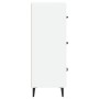 Aparador madera de ingeniería blanco 34,5x34x90 cm de vidaXL, Aparadores - Ref: Foro24-812348, Precio: 62,35 €, Descuento: %