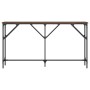 Mesa consola madera de ingeniería roble marrón 140x23x75 cm en Mesas auxiliares | Comprar online en Foru.es
