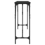 Mesa consola madera de ingeniería negra 200x29x75 cm en Mesas auxiliares | Comprar online en Foru.es