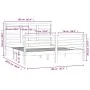 Estructura de cama de madera maciza 160x200 cm de vidaXL, Camas y somieres - Ref: Foro24-3105870, Precio: 136,61 €, Descuento: %