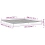 Estructura de cama de madera maciza de pino blanco 200x200 cm de vidaXL, Camas y somieres - Ref: Foro24-823425, Precio: 113,3...