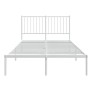 Estructura de cama de metal con cabecero blanca 120x200 cm de vidaXL, Camas y somieres - Ref: Foro24-350929, Precio: 80,02 €,...