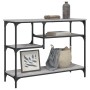 Mesa consola con estantes gris Sonoma 100x35x75 cm en Mesas auxiliares | Comprar online en Foru.es