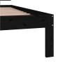 Estructura de cama madera maciza de pino negro 90x200 cm de vidaXL, Camas y somieres - Ref: Foro24-810484, Precio: 136,31 €, ...