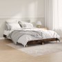 Estructura de cama madera de ingeniería roble ahumado 140x190cm de vidaXL, Camas y somieres - Ref: Foro24-832074, Precio: 114...