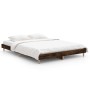 Estructura de cama madera de ingeniería roble ahumado 140x190cm de vidaXL, Camas y somieres - Ref: Foro24-832074, Precio: 114...