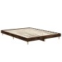 Estructura de cama madera de ingeniería roble ahumado 140x190cm de vidaXL, Camas y somieres - Ref: Foro24-832074, Precio: 114...