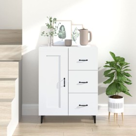 Aparador de madera contrachapada blanco 69,5x34x90 cm de vidaXL, Aparadores - Ref: Foro24-812231, Precio: 89,76 €, Descuento: %