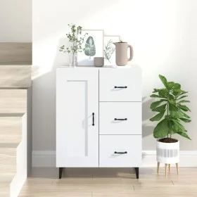 Aparador de madera contrachapada blanco 69,5x34x90 cm de vidaXL, Aparadores - Ref: Foro24-812231, Precio: 62,34 €, Descuento: %