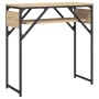 Mesa consola estante madera ingeniería roble Sonoma 75x30x75 cm en Mesas auxiliares | Comprar online en Foru.es