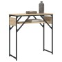Mesa consola estante madera ingeniería roble Sonoma 75x30x75 cm en Mesas auxiliares | Comprar online en Foru.es