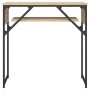 Mesa consola estante madera ingeniería roble Sonoma 75x30x75 cm en Mesas auxiliares | Comprar online en Foru.es