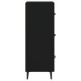 Aparador de madera contrachapada negro 34,5x34x90 cm de vidaXL, Aparadores - Ref: Foro24-812349, Precio: 67,38 €, Descuento: %