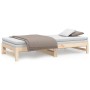 Sofá cama extraíble madera maciza de pino 2x(100x200) cm de vidaXL, Camas y somieres - Ref: Foro24-823399, Precio: 113,66 €, ...