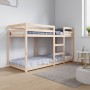 Litera de madera maciza de pino 75x190 cm de vidaXL, Camas y somieres - Ref: Foro24-821659, Precio: 134,25 €, Descuento: %