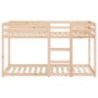 Litera de madera maciza de pino 75x190 cm de vidaXL, Camas y somieres - Ref: Foro24-821659, Precio: 134,25 €, Descuento: %