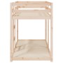 Litera de madera maciza de pino 75x190 cm de vidaXL, Camas y somieres - Ref: Foro24-821659, Precio: 134,25 €, Descuento: %