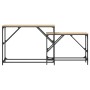 Mesas consola apilables 2 pzas madera ingeniería roble Sonoma en Mesas auxiliares | Comprar online en Foru.es