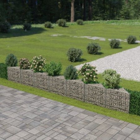 Muro de gaviones de acero 450x30x50 cm de vidaXL, Paneles de vallas - Ref: Foro24-143572, Precio: 88,00 €, Descuento: %