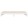 Sofá cama extraíble madera maciza de pino blanco 2x(100x200) cm de vidaXL, Camas y somieres - Ref: Foro24-823400, Precio: 132...