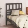 Bettkopfteil aus massivem grauem Kiefernholz, 106 x 4 x 100 cm von vidaXL, Kopf- und Fußteile - Ref: Foro24-814131, Preis: 39...
