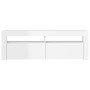 Mueble de TV con luces LED blanco brillante 120x35x40 cm de vidaXL, Muebles TV - Ref: Foro24-804316, Precio: 82,22 €, Descuen...