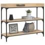 Mesa consola con estantes roble Sonoma 100x30x80 cm en Mesas auxiliares | Comprar online en Foru.es