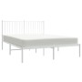 Estructura de cama con cabecero metal blanca 140x200 cm de vidaXL, Camas y somieres - Ref: Foro24-350932, Precio: 98,95 €, De...