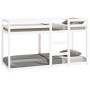 Litera de madera maciza de pino blanco 75x190 cm de vidaXL, Camas y somieres - Ref: Foro24-821660, Precio: 156,54 €, Descuent...