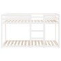 Litera de madera maciza de pino blanco 75x190 cm de vidaXL, Camas y somieres - Ref: Foro24-821660, Precio: 156,54 €, Descuent...