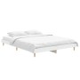 Estructura de cama madera de ingeniería blanca 135x190 cm de vidaXL, Camas y somieres - Ref: Foro24-832077, Precio: 132,48 €,...