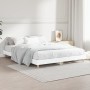 Estructura de cama madera de ingeniería blanca 135x190 cm de vidaXL, Camas y somieres - Ref: Foro24-832077, Precio: 132,48 €,...