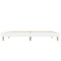 Estructura de cama madera de ingeniería blanca 135x190 cm de vidaXL, Camas y somieres - Ref: Foro24-832077, Precio: 132,48 €,...