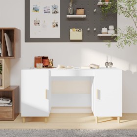Escritorio de madera contrachapada blanco 140x50x75 cm de vidaXL, Escritorios - Ref: Foro24-812762, Precio: 119,48 €, Descuen...